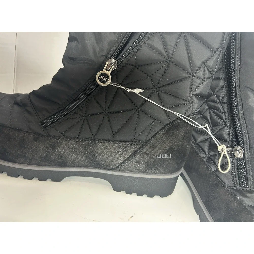 JBU By Jambu‎ Womens Free Bird Snow Boots Quilted Black Size 11